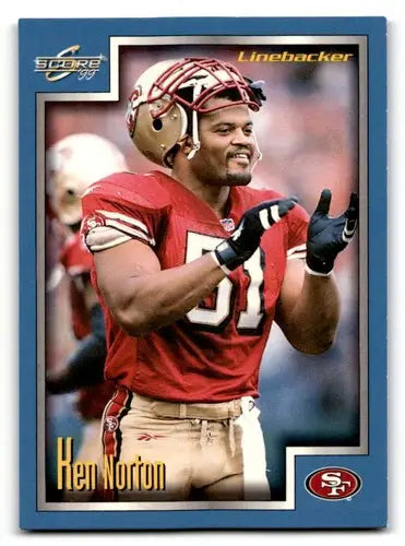 Ken Norton San Francisco 49ers football card from 1999 Score series