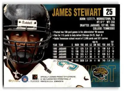 1999 SkyBox Dominion #25 James Stewart - Football Card Single