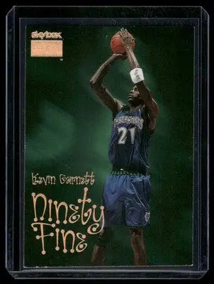 1999 SkyBox Kevin Garnett #218 Ninety Fine Basketball - Basketball Card Single