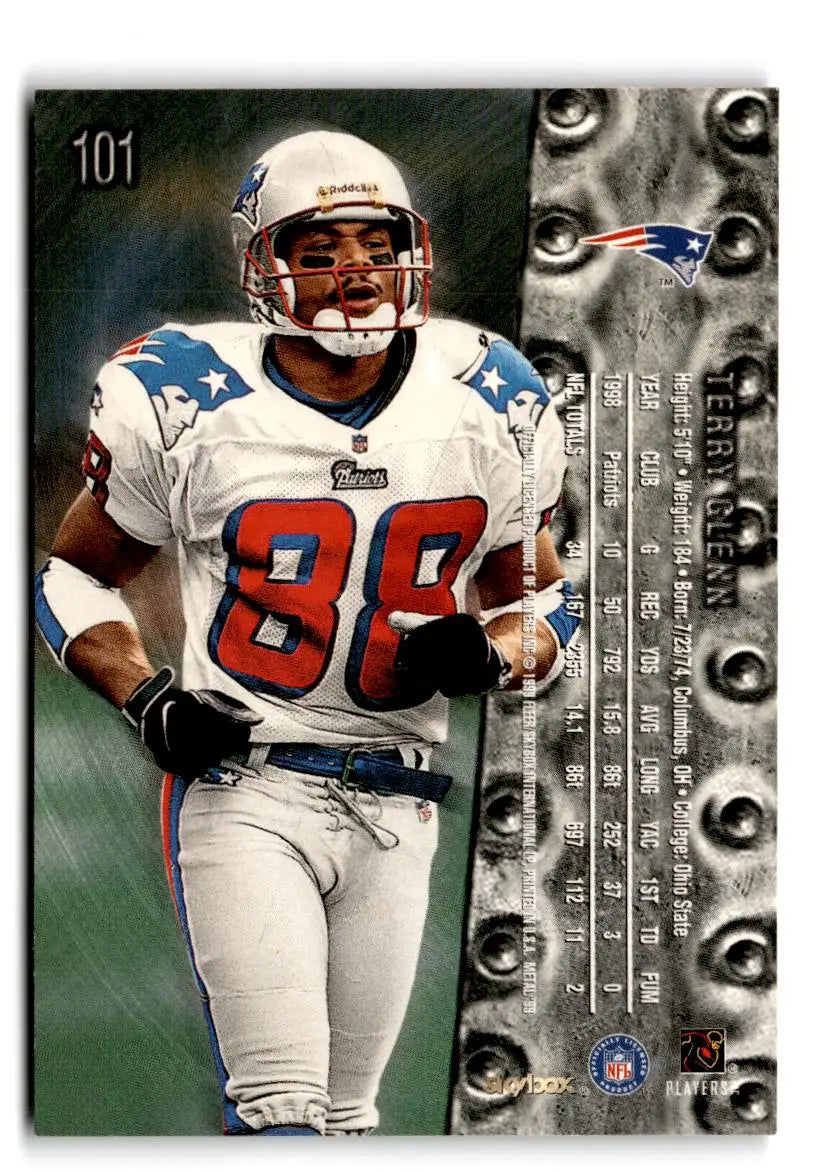 1999 SkyBox Metal Universe #101 Terry Glenn - Football Card Single