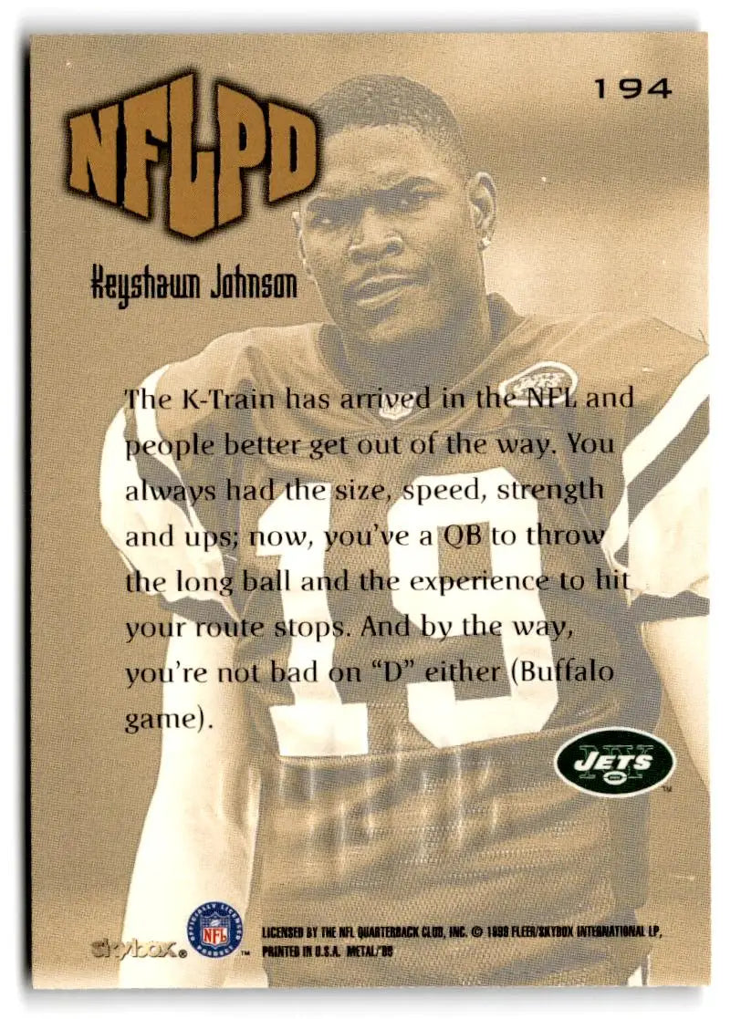 1999 SkyBox Metal Universe #194 Keyshawn Johnson - Football Card Single