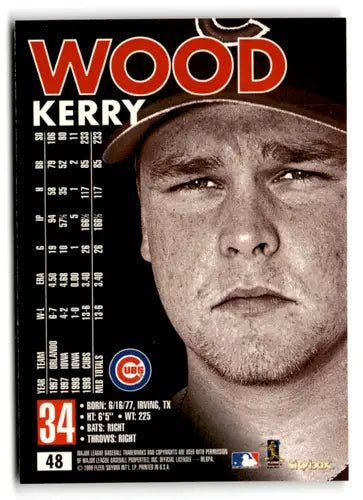 1999 SkyBox Premium #48 Kerry Wood NM-MT Cubs ID:73254 - Baseball Card Single