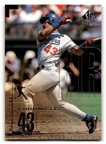 1999 SP Authentic #HR35 Raul Mondesi Los Angeles Dodgers Baseball Ca ID:63555 - Baseball Card Single