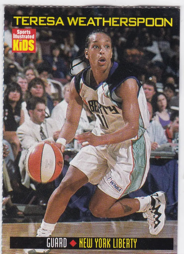 Teresa Weatherspoon Liberty basketball card from 1999 Sports Illustrated for Kids