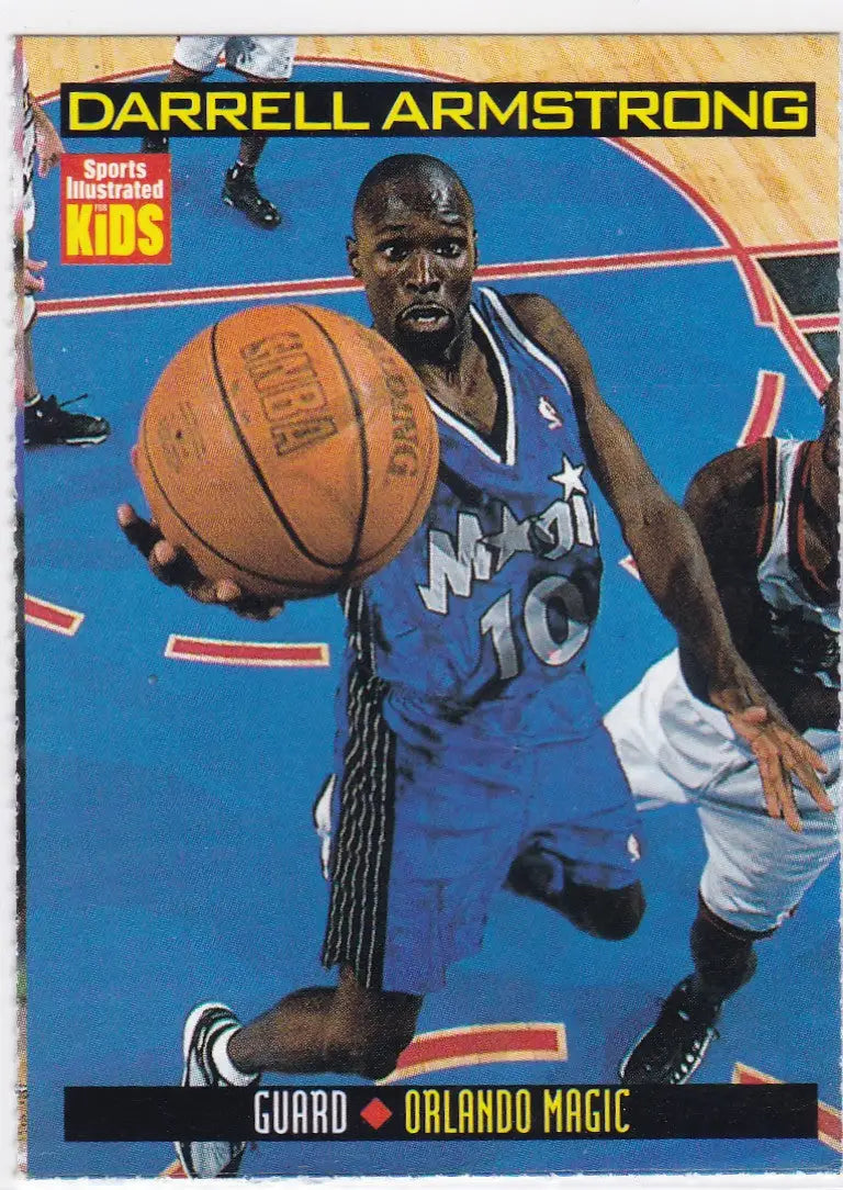 Darrell Armstrong Orlando Magic basketball card from 1999 Sports Illustrated for Kids