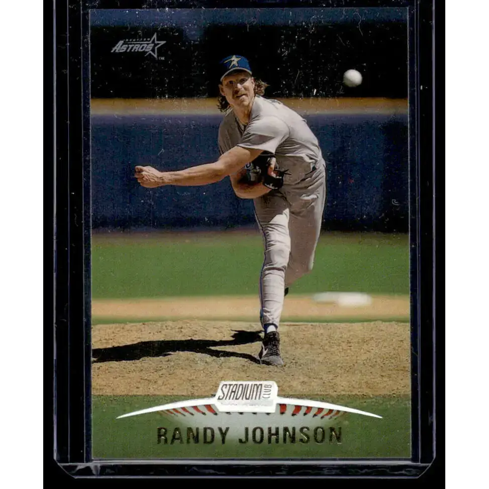 1999 Stadium Club #136 Randy Johnson EX/NM Houston Astros Baseball Card - Baseball Card Single