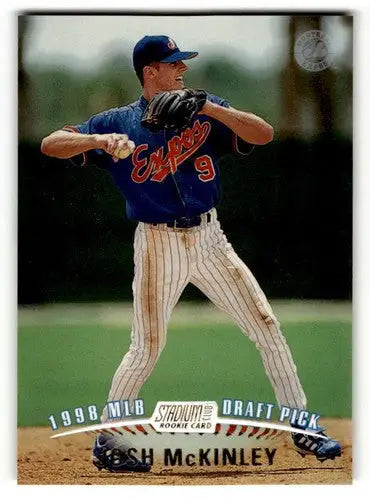 Original gloss Josh McKinley Montreal baseball card from 1999 Stadium Club series