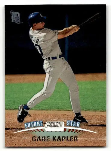 Original gloss Gabe Kapler Detroit Tigers baseball card from 1999 Stadium Club #169