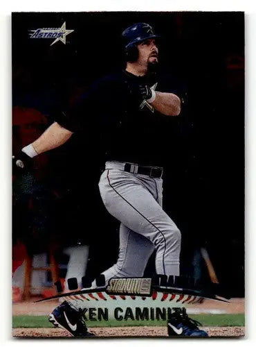 Original gloss 1999 Stadium Club Ken Caminiti Houston Astros baseball card image