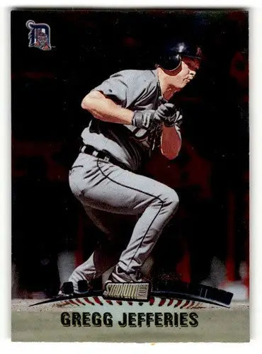 Original gloss 1999 Stadium Club Gregg Jefferies Detroit Tigers baseball card image