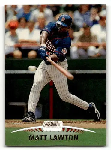 Original gloss Matt Lawton Minnesota Twins baseball card from 1999 Stadium Club