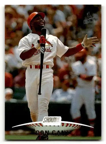 Ron Gant baseball card from 1999 Stadium Club featuring St. Louis Cardinals baseball cards