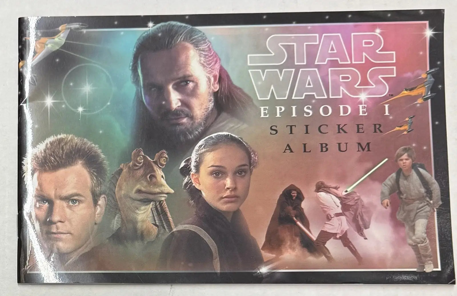 1999 Star Wars Episode 1 Phantom Menace Sticker Album “New Old Stock” - Entertainment Memorabilia