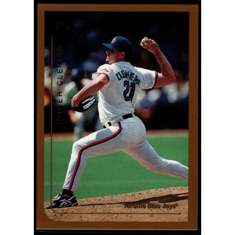 1999 Topps #1 Roger Clemens NM-MT Toronto Blue Jays Baseball Card - Baseball Card Single