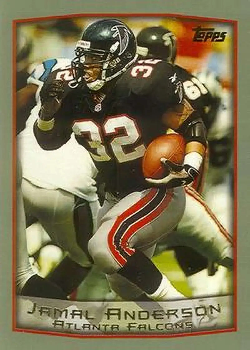 1999 Topps #100 Jamal Anderson EX Excellent Atlanta Falcons Football Card - Football Card Single