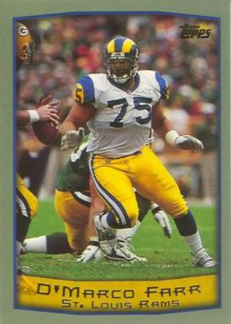 1999 Topps #101 D’Marco Farr EX Excellent St. Louis Rams Football Card - Football Card Single