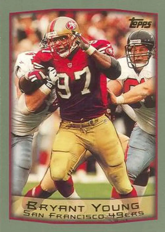 1999 Topps #105 Bryant Young EX Excellent San Francisco 49ers Football Card - Football Card Single