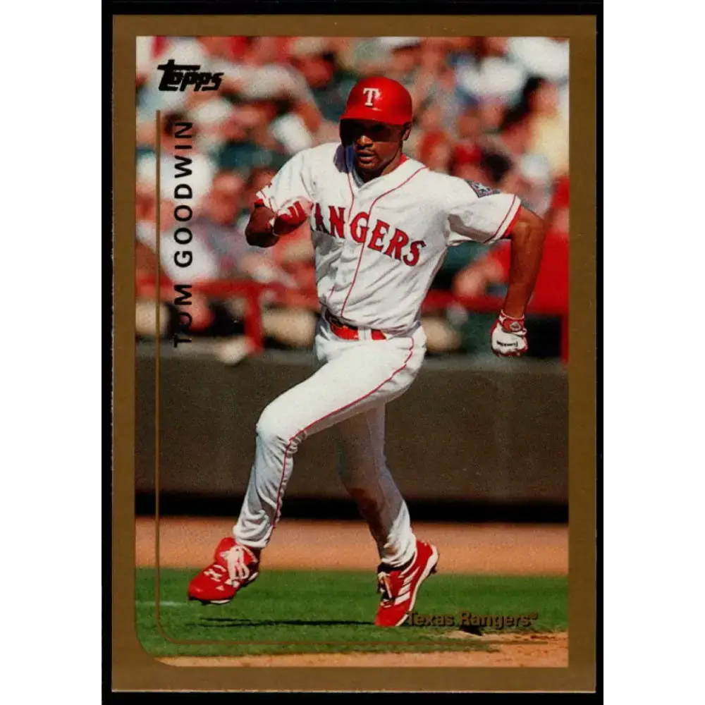 1999 Topps #111 Tom Goodwin NM-MT Texas Rangers Baseball Card - Baseball Card Single