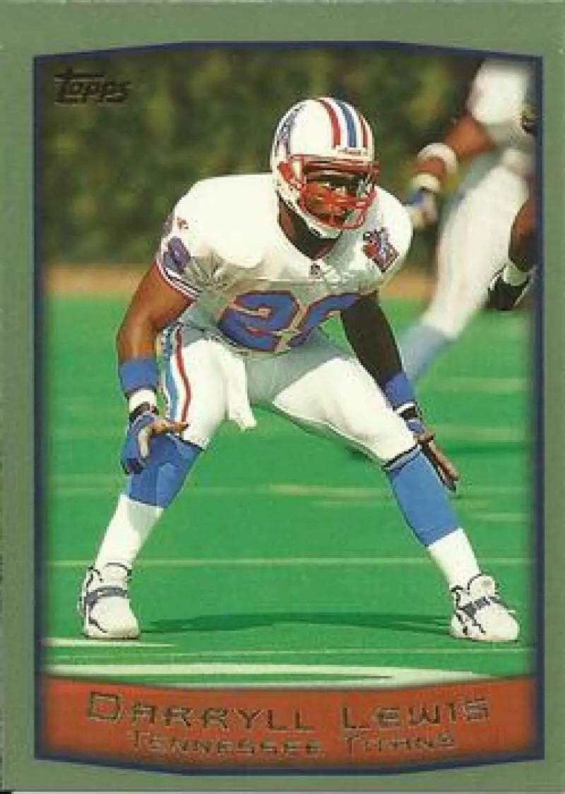 1999 Topps #112 Darryll Lewis EX Excellent Tennessee Titans Football Card - Football Card Single