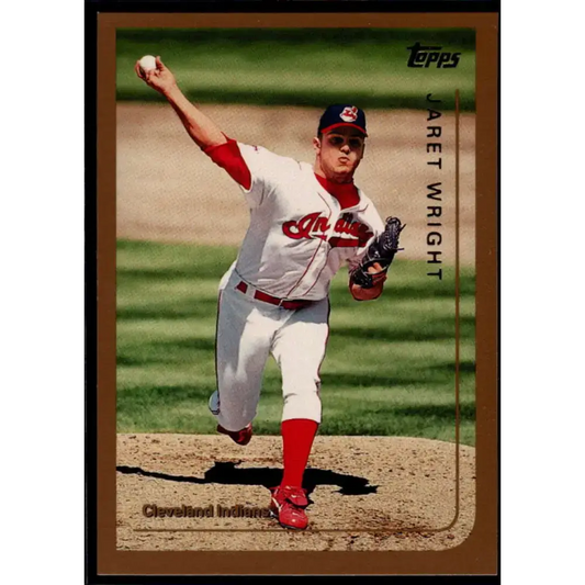 1999 Topps #112 Jaret Wright NM-MT Cleveland Indians Baseball Card - Baseball Card Single