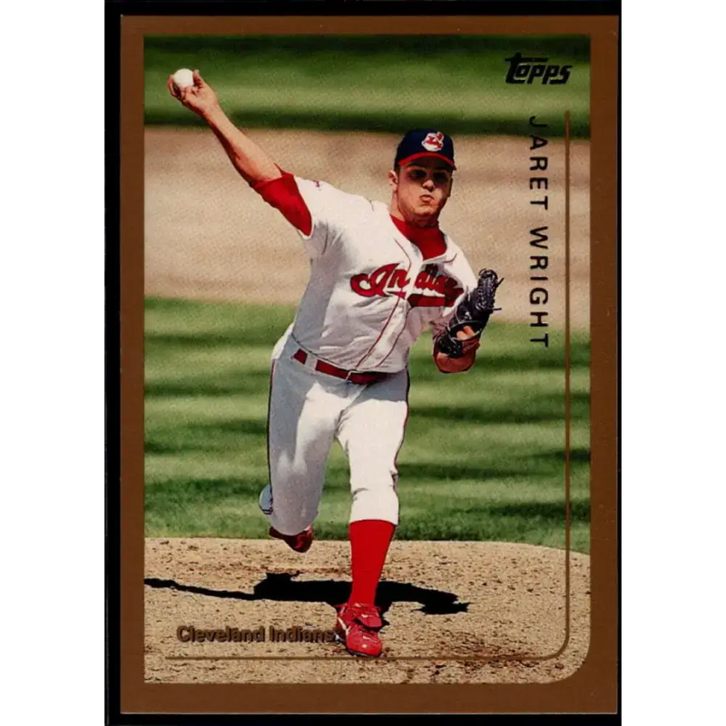1999 Topps #112 Jaret Wright NM-MT Cleveland Indians Baseball Card - Baseball Card Single