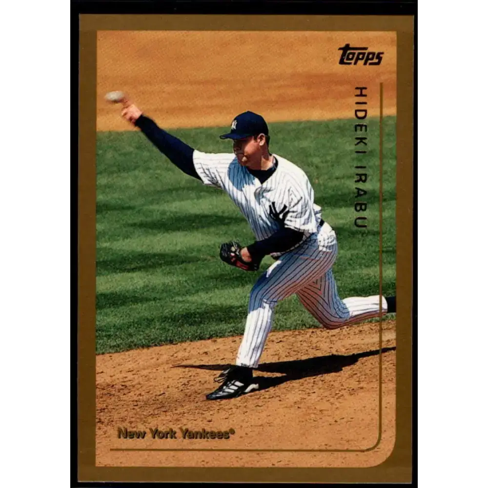 1999 Topps #115 Hideki Irabu NM-MT New York Yankees Baseball Card - Baseball Card Single