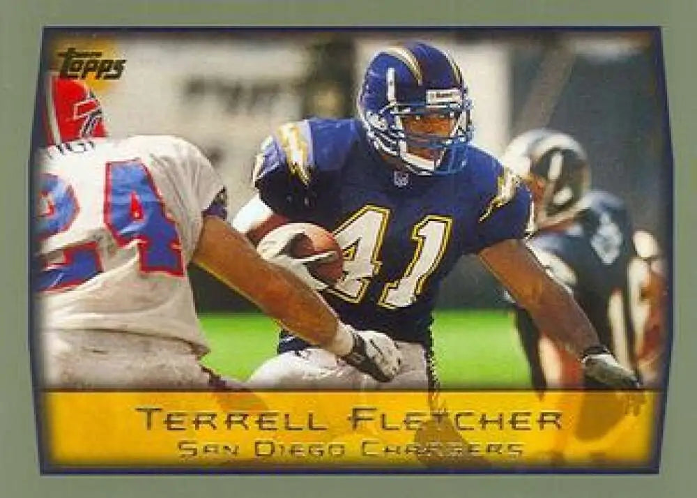 1999 Topps #116 Terrell Fletcher EX Excellent San Diego Chargers Football Card - Football Card Single