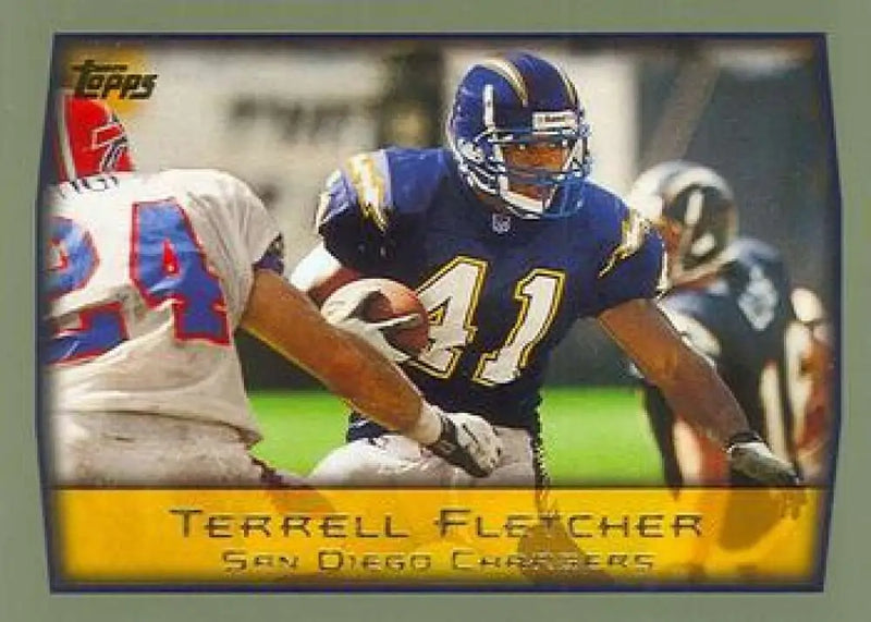 1999 Topps #116 Terrell Fletcher EX Excellent San Diego Chargers Football Card - Football Card Single