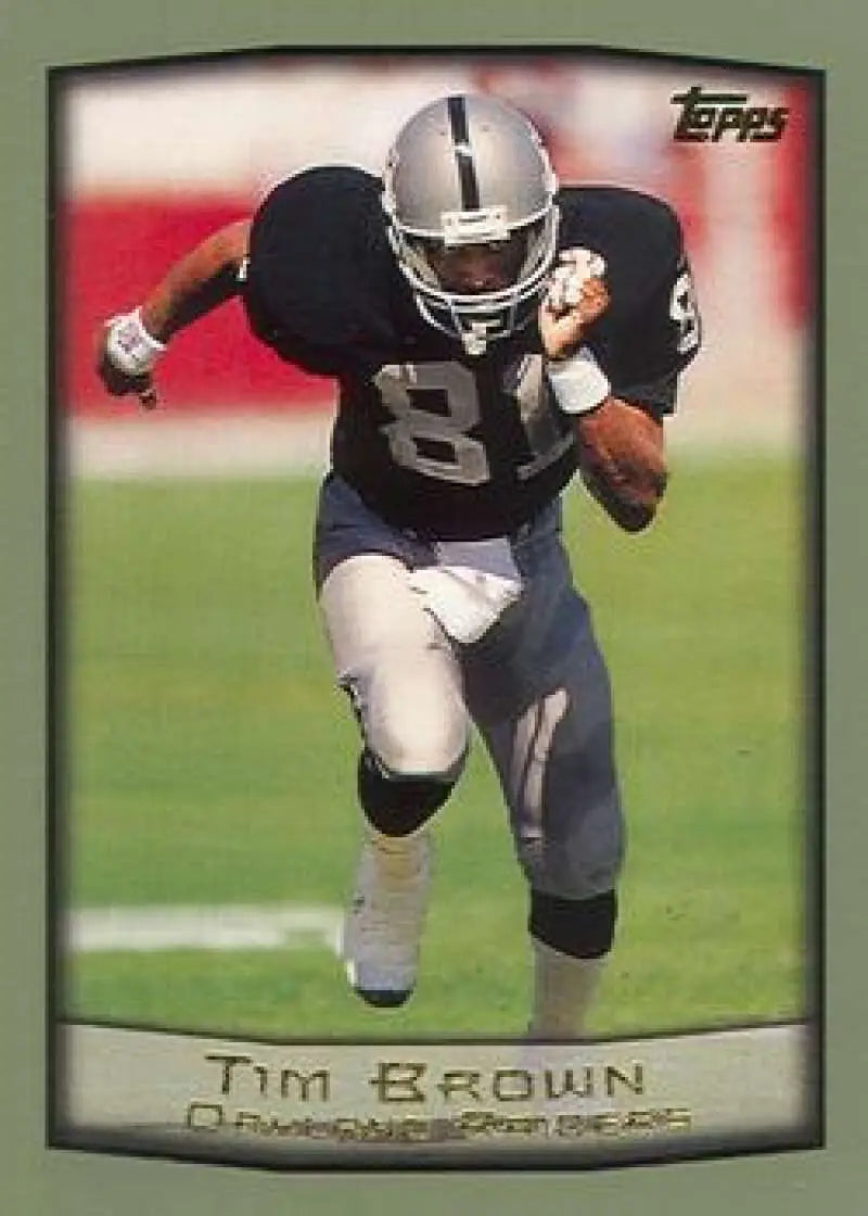 1999 Topps #120 Tim Brown EX Excellent Oakland Raiders Football Card - Football Card Single