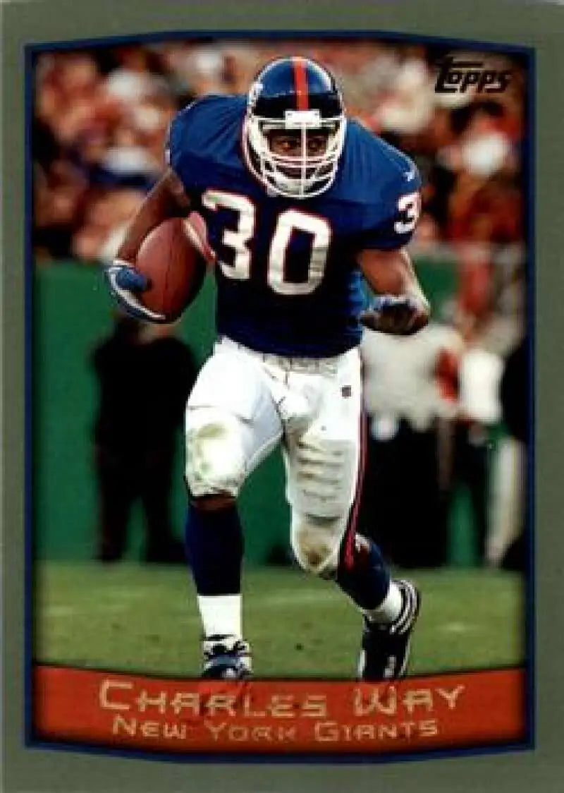 1999 Topps #123 Charles Way EX Excellent New York Giants Football Card - Football Card Single