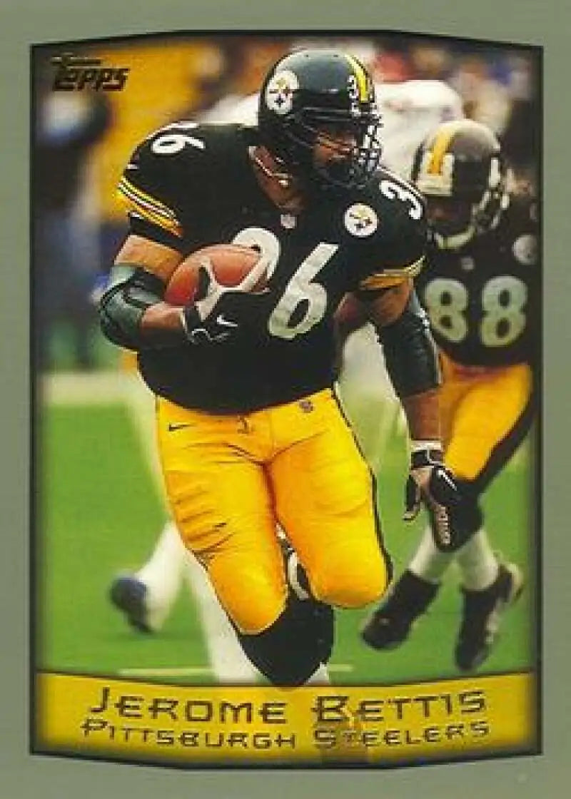 1999 Topps #125 Jerome Bettis EX Excellent Pittsburgh Steelers Football Card - Football Card Single