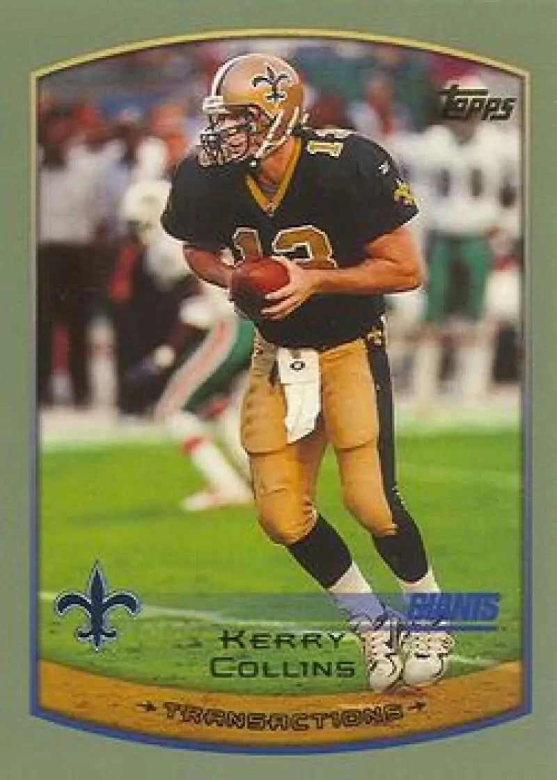 1999 Topps #126 Kerry Collins EX Excellent New York Giants Football Card - Football Card Single