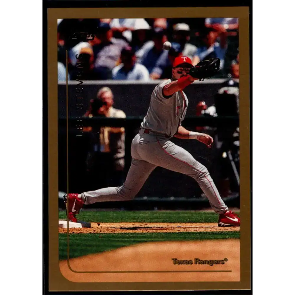 1999 Topps #126 Lee Stevens NM-MT Texas Rangers Baseball Card - Baseball Card Single