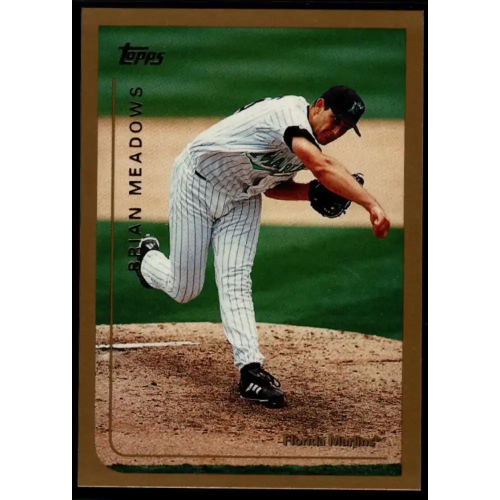 1999 Topps #129 Brian Meadows NM-MT Florida Marlins Baseball Card - Baseball Card Single