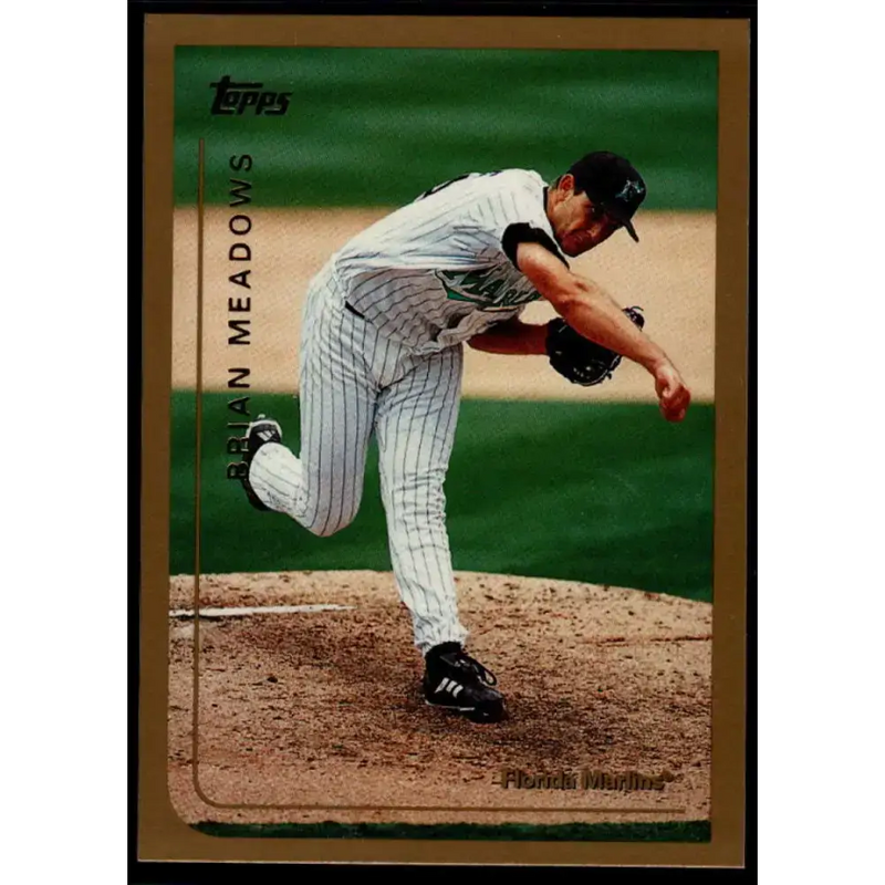 1999 Topps #129 Brian Meadows NM-MT Florida Marlins Baseball Card - Baseball Card Single