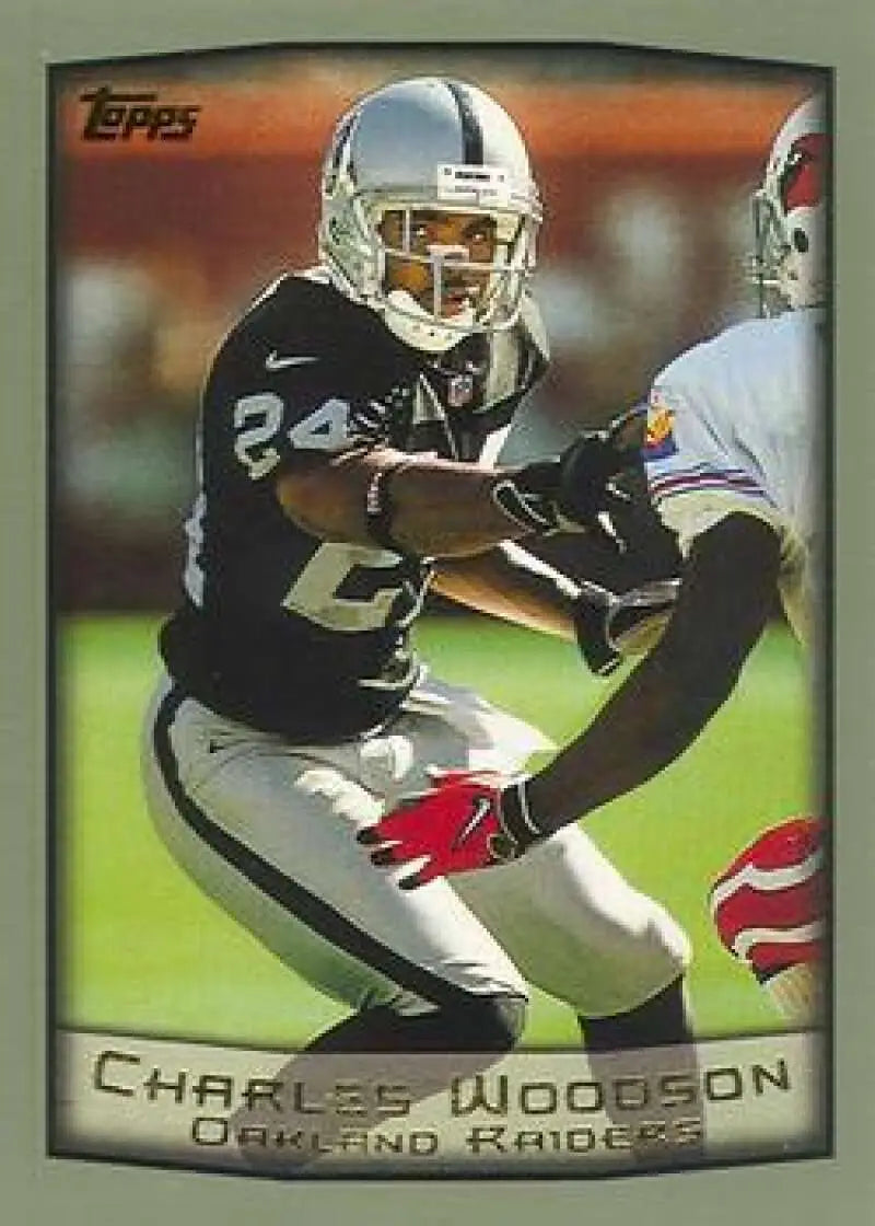 1999 Topps #130 Charles Woodson EX Excellent Oakland Raiders Football Card - Football Card Single