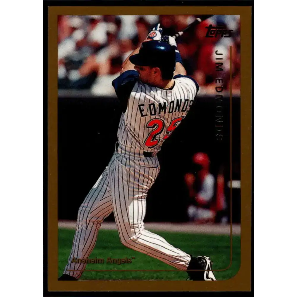 1999 Topps #130 Jim Edmonds NM-MT Anaheim Angels Baseball Card - Baseball Card Single