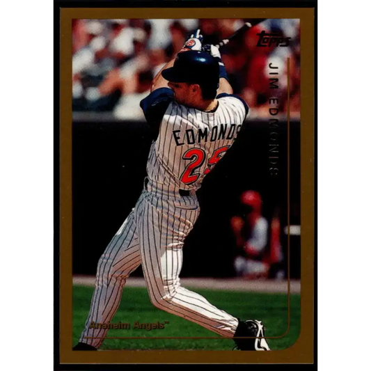 1999 Topps #130 Jim Edmonds NM-MT Anaheim Angels Baseball Card - Baseball Card Single