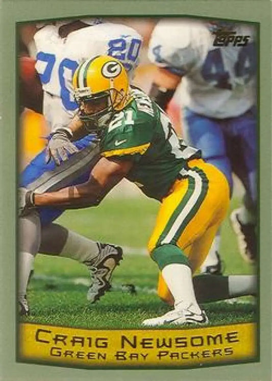 1999 Topps #135 Craig Newsome EX Excellent Green Bay Packers Football Card - Football Card Single