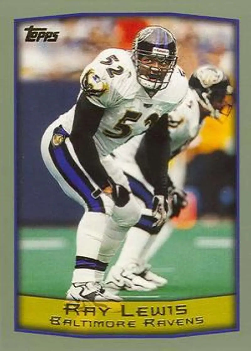 1999 Topps #137 Ray Lewis EX Excellent Baltimore Ravens Football Card - Football Card Single