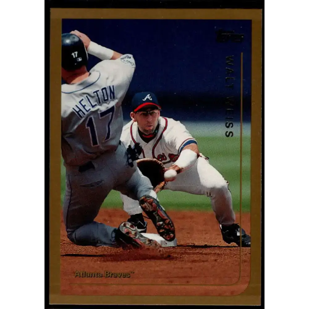 1999 Topps #138 Walt Weiss NM-MT Atlanta Braves Baseball Card - Baseball Card Single