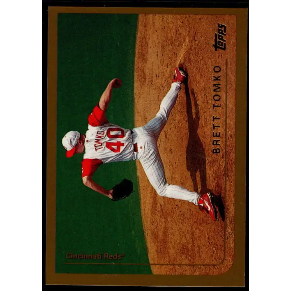 1999 Topps #145 Brett Tomko NM-MT Cincinnati Reds Baseball Card - Baseball Card Single