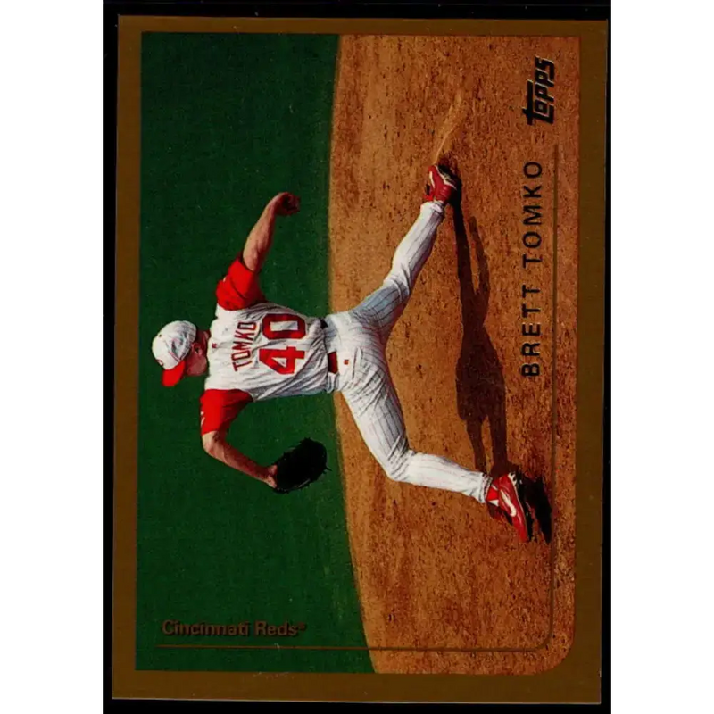 1999 Topps #145 Brett Tomko NM-MT Cincinnati Reds Baseball Card - Baseball Card Single
