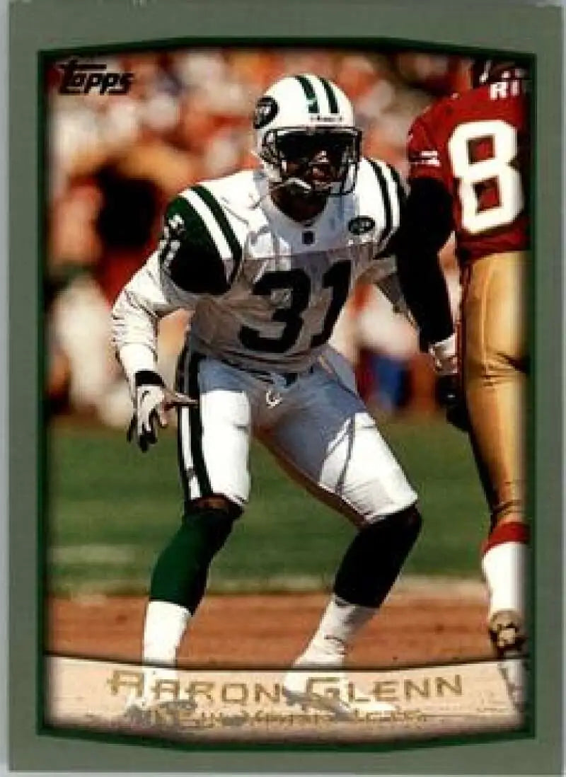 1999 Topps #146 Aaron Glenn EX Excellent New York Jets Football Card - Football Card Single