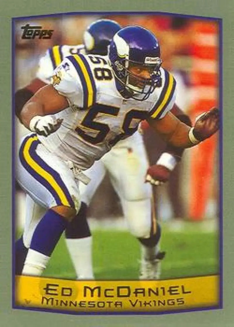 1999 Topps #147 Ed McDaniel EX Excellent Minnesota Vikings Football Card - Football Card Single