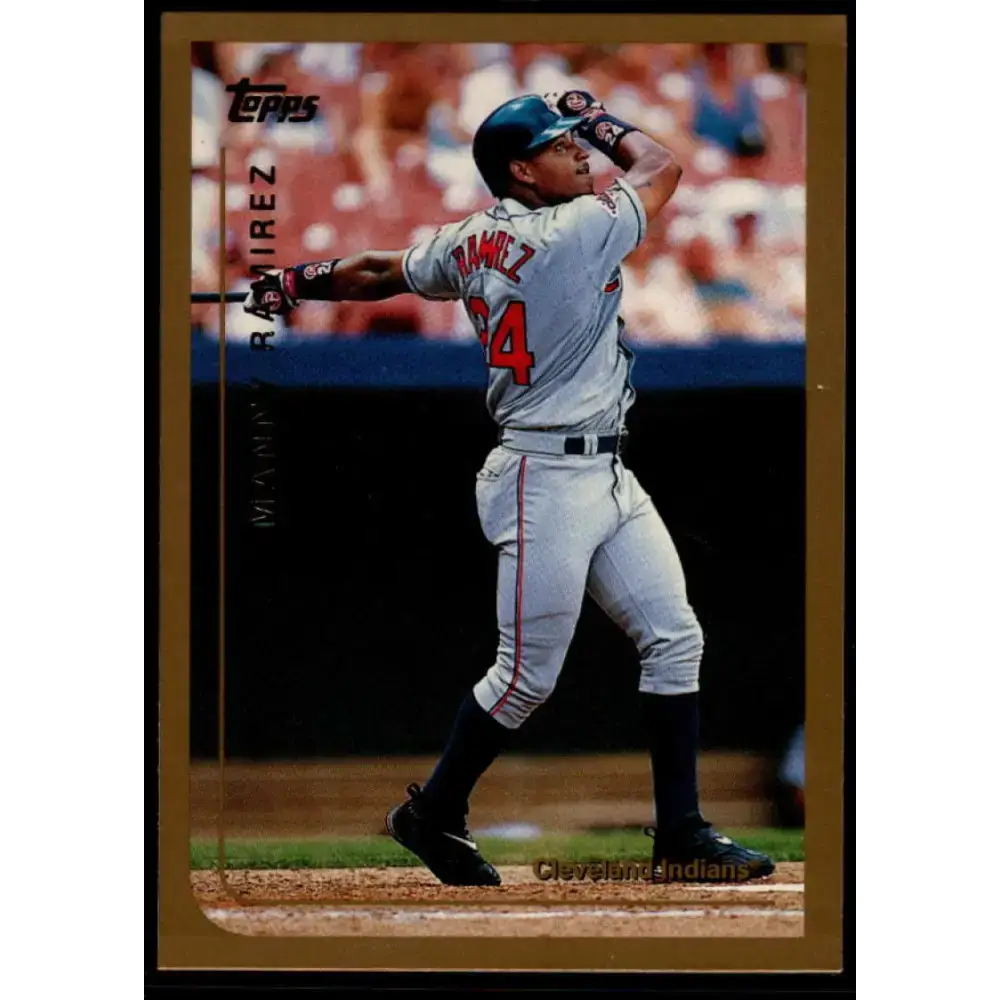 1999 Topps #15 Manny Ramirez NM-MT Cleveland Indians Baseball Card - Baseball Card Single
