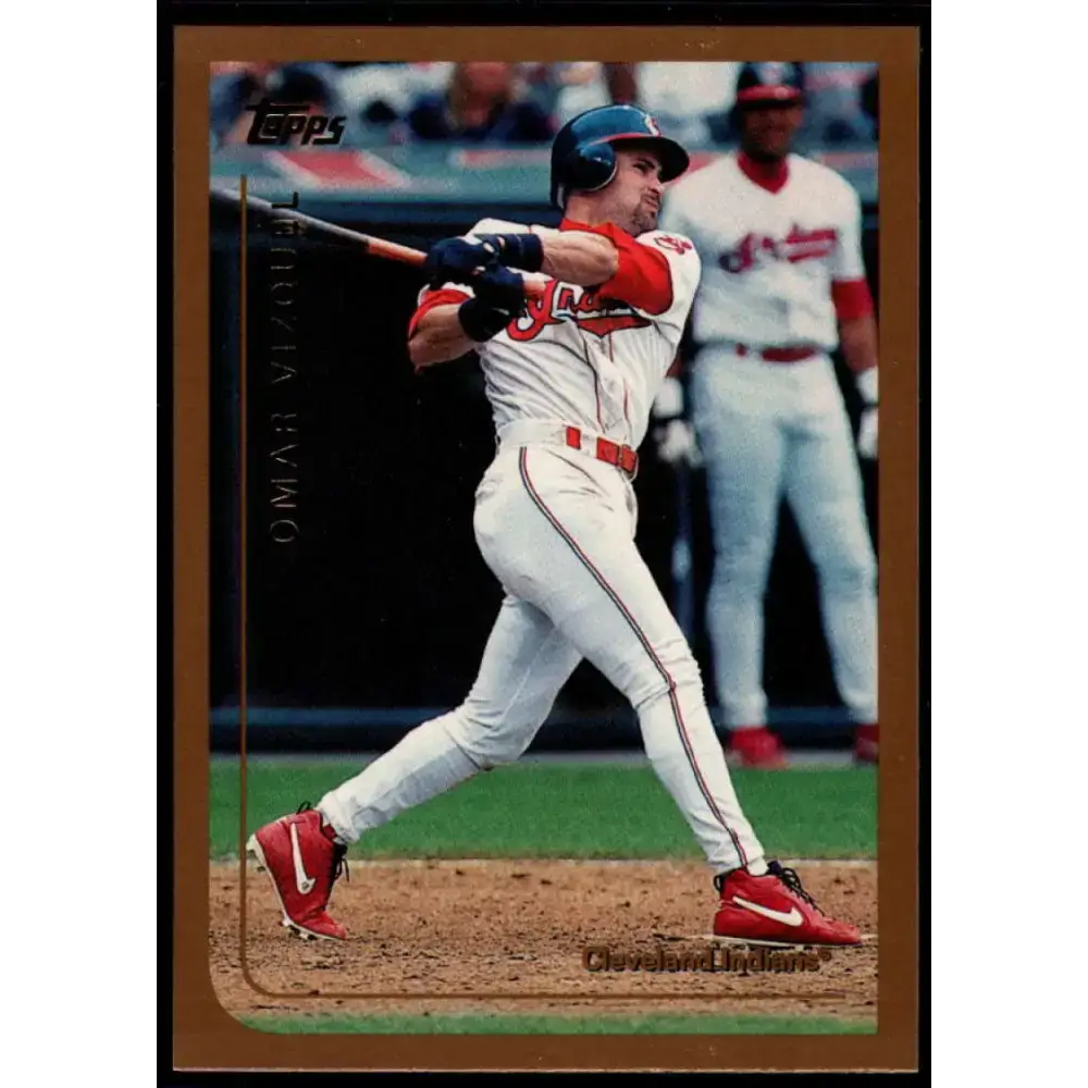 1999 Topps #152 Omar Vizquel NM-MT Cleveland Indians Baseball Card - Baseball Card Single