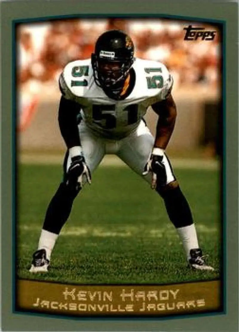 1999 Topps #153 Kevin Hardy EX Excellent Jacksonville Jaguars Football Card - Football Card Single