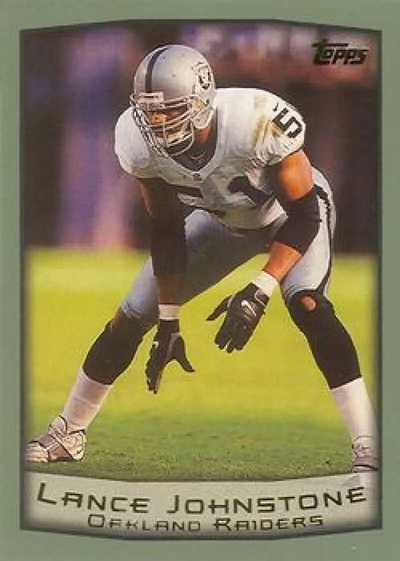 1999 Topps #154 Lance Johnstone EX Excellent Oakland Raiders Football Card - Football Card Single