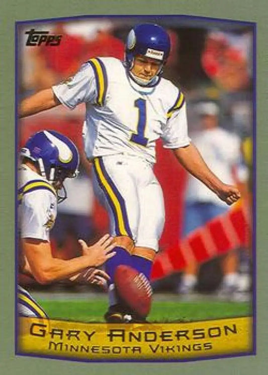 1999 Topps #156 Gary Anderson EX Excellent Minnesota Vikings Football Card